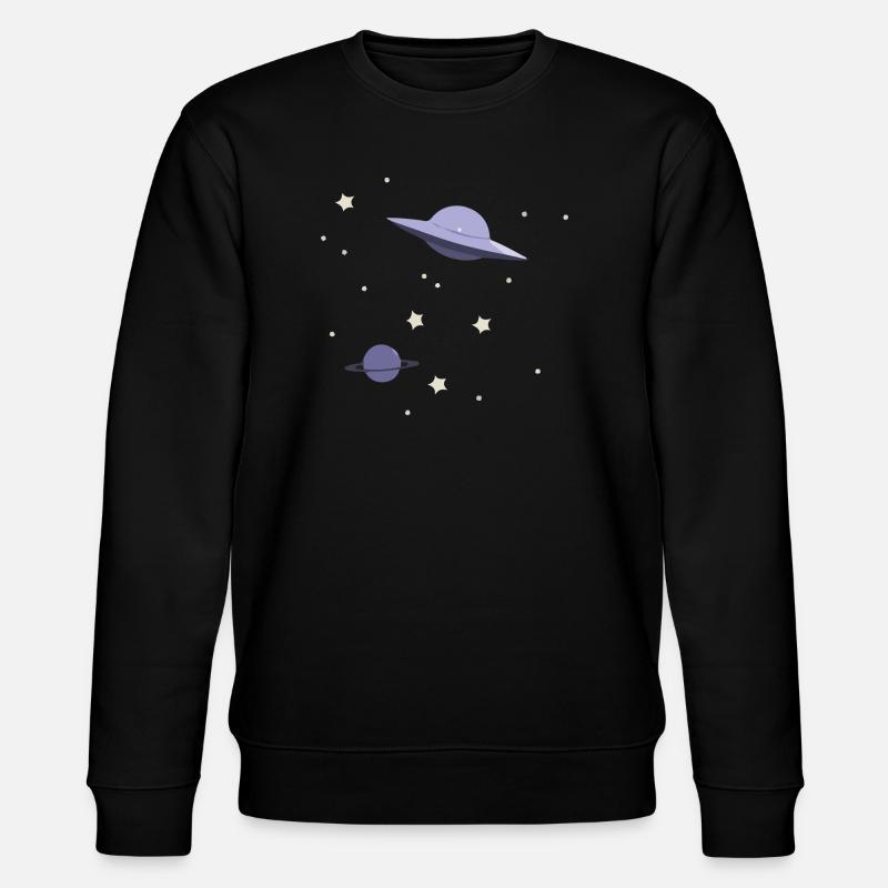 UFO im All - Stanley/Stella Unisex Bio-Sweatshirt CHANGER  - Schwarz