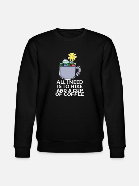 Coffee Mountain Mountains Hiking - Stanley/Stella CHANGER Unisex Organic Sweatshirt - black