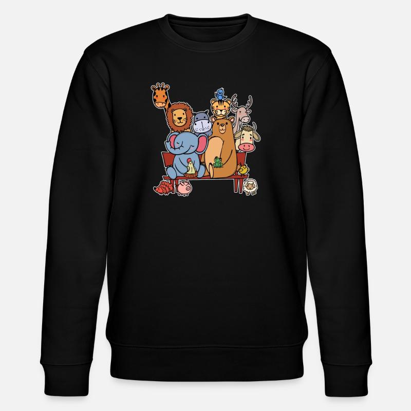 Lebewesen Tier Tierwelt - Stanley/Stella Unisex Bio-Sweatshirt CHANGER  - Schwarz
