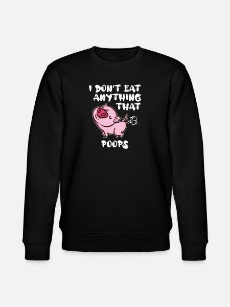 Statement Pig Vegan - Stanley/Stella CHANGER Unisex Organic Sweatshirt - black