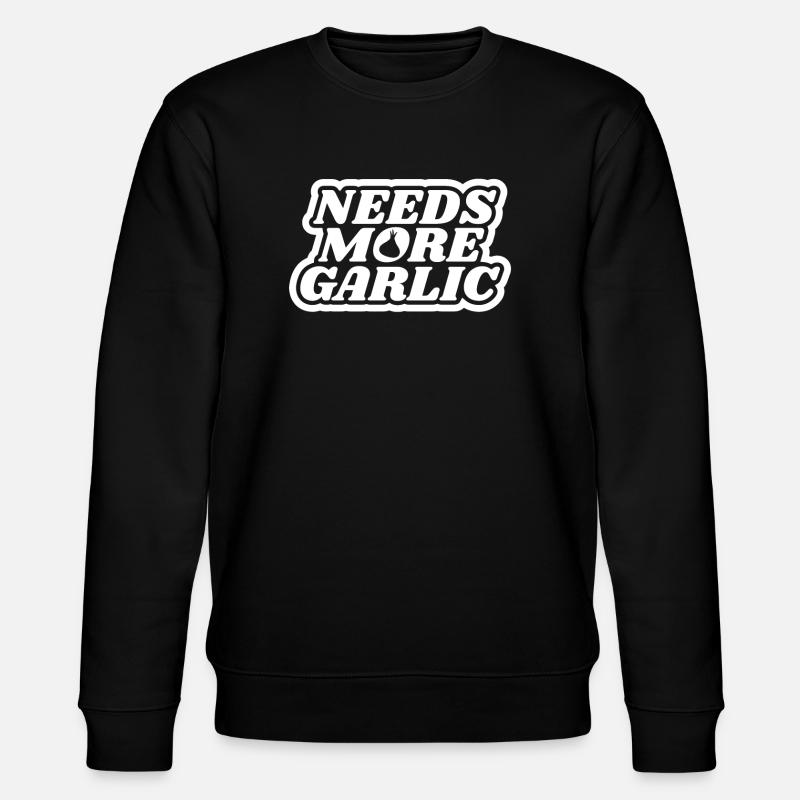 Knoblauch - Stanley/Stella Unisex Bio-Sweatshirt CHANGER  - Schwarz