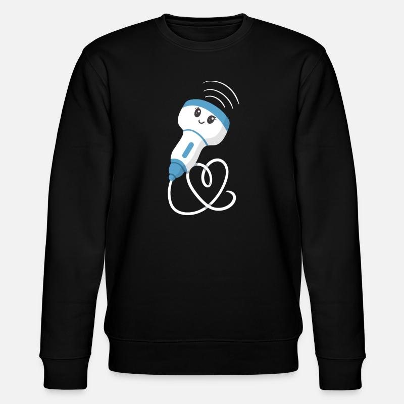 Sonograph Ultrasonic Technician - Stanley/Stella CHANGER Unisex Organic Sweatshirt - black