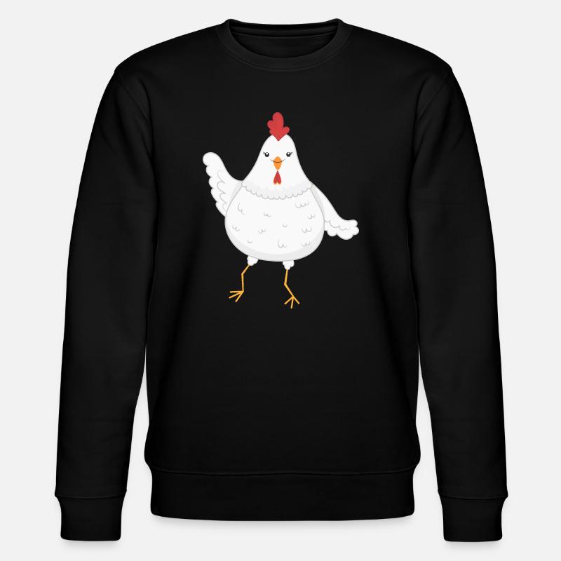Huhn Hühner - Stanley/Stella Unisex Bio-Sweatshirt CHANGER  - Schwarz