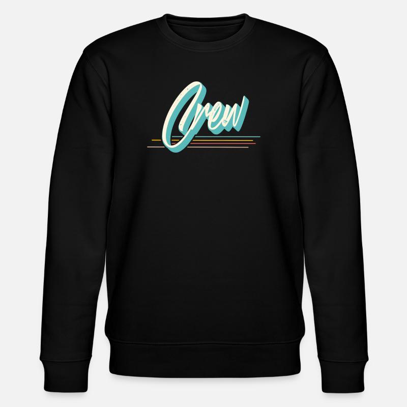 Crew team squad - Stanley/Stella CHANGER Unisex Organic Sweatshirt - black