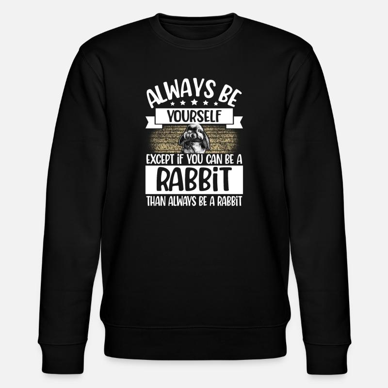 Hase - Stanley/Stella Unisex Bio-Sweatshirt CHANGER  - Schwarz