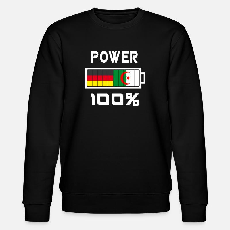 Allemagne et Algérie Puissance 100% - Sweat bio CHANGER Stanley/Stella Unisexe - noir