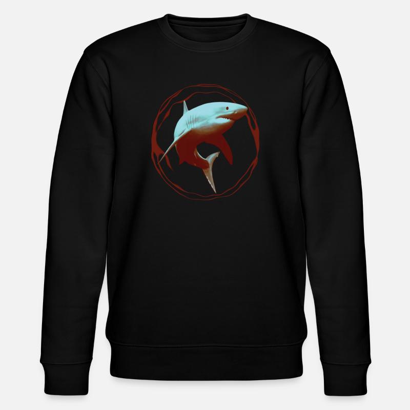Grand Requin Blanc - Sweat bio CHANGER Stanley/Stella Unisexe - noir