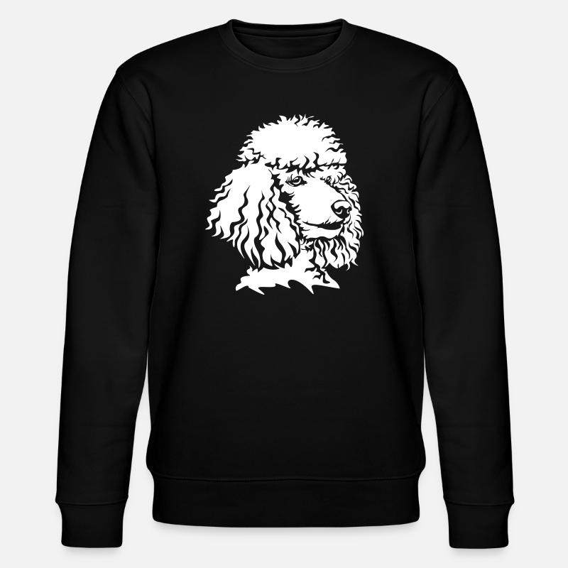 Poodle head "Black Edition" - Stanley/Stella CHANGER Unisex Organic Sweatshirt - black