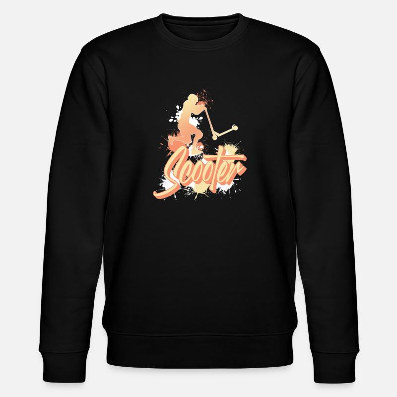 Scooter Tretroller E-Scooter - Sweat bio CHANGER Stanley/Stella Unisexe - noir