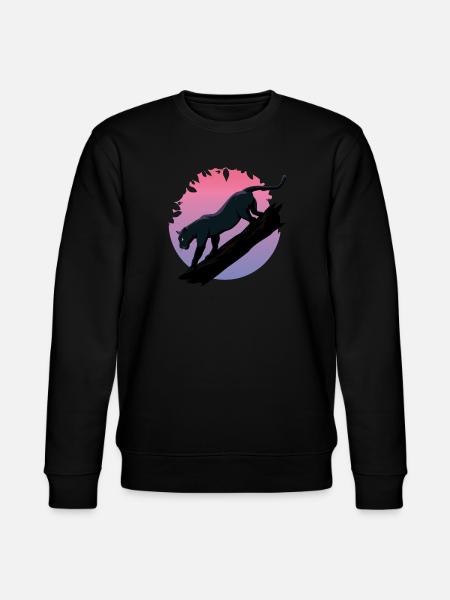 Black Panther Animal - Stanley/Stella CHANGER Unisex Organic Sweatshirt - black