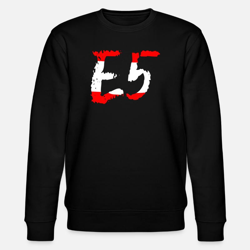 E5 Oberstdorf Meran - Stanley/Stella Unisex Bio-Sweatshirt CHANGER  - Schwarz