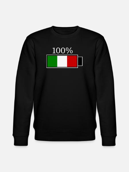 Italie drapeau italien cadeau - Sweat bio CHANGER Stanley/Stella Unisexe - noir
