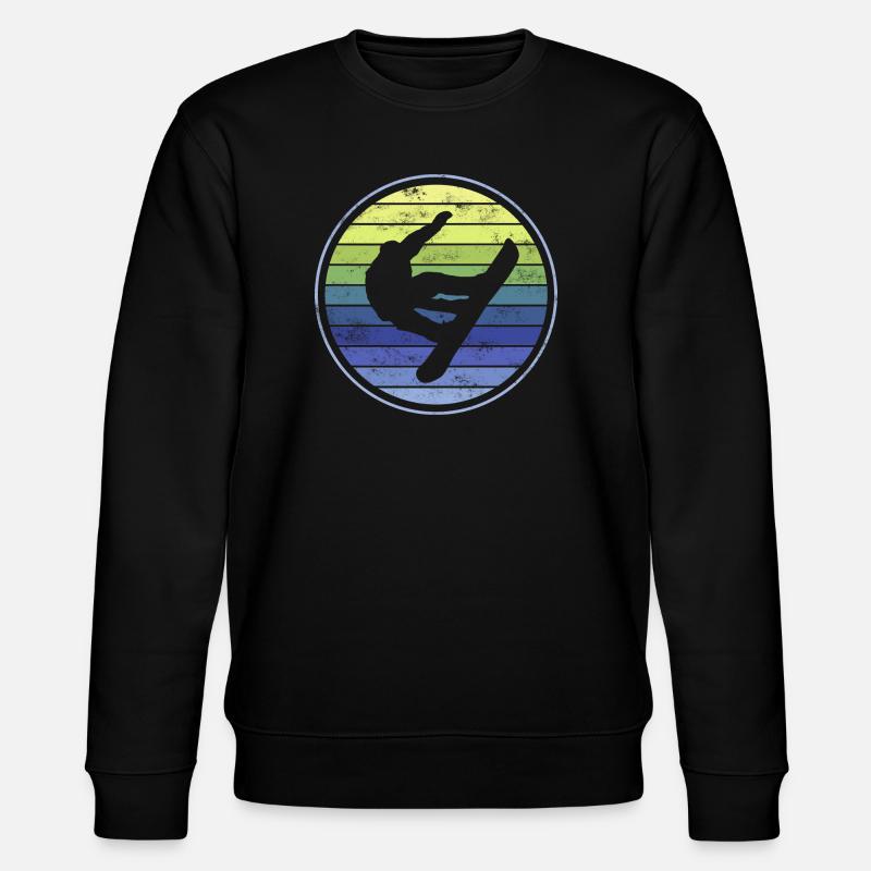 Snowboard Snowboarder - Stanley/Stella Unisex Bio-Sweatshirt CHANGER  - Schwarz