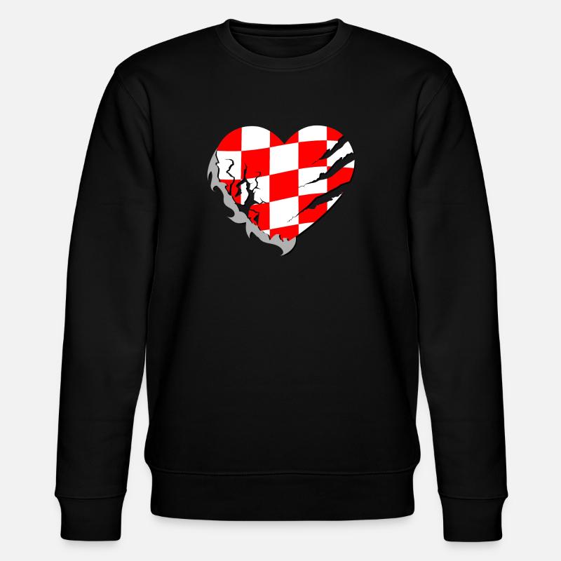 Kroatien - Kroatien - Stanley/Stella Unisex Bio-Sweatshirt CHANGER  - Schwarz