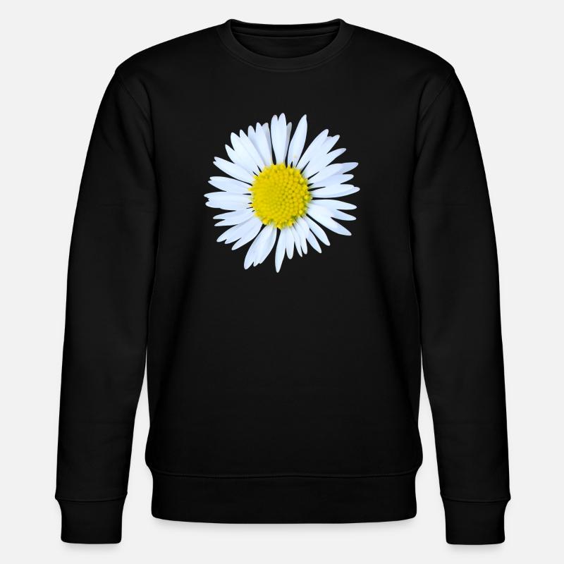 Gänseblümchen - Stanley/Stella Unisex Bio-Sweatshirt CHANGER  - Schwarz