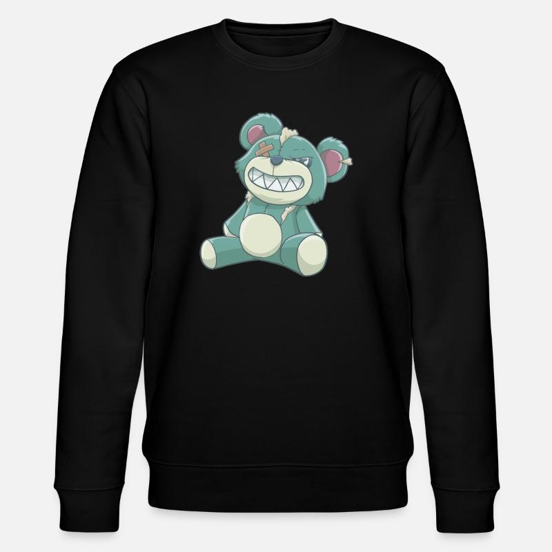 Pastell Gothic Bär - Stanley/Stella Unisex Bio-Sweatshirt CHANGER  - Schwarz