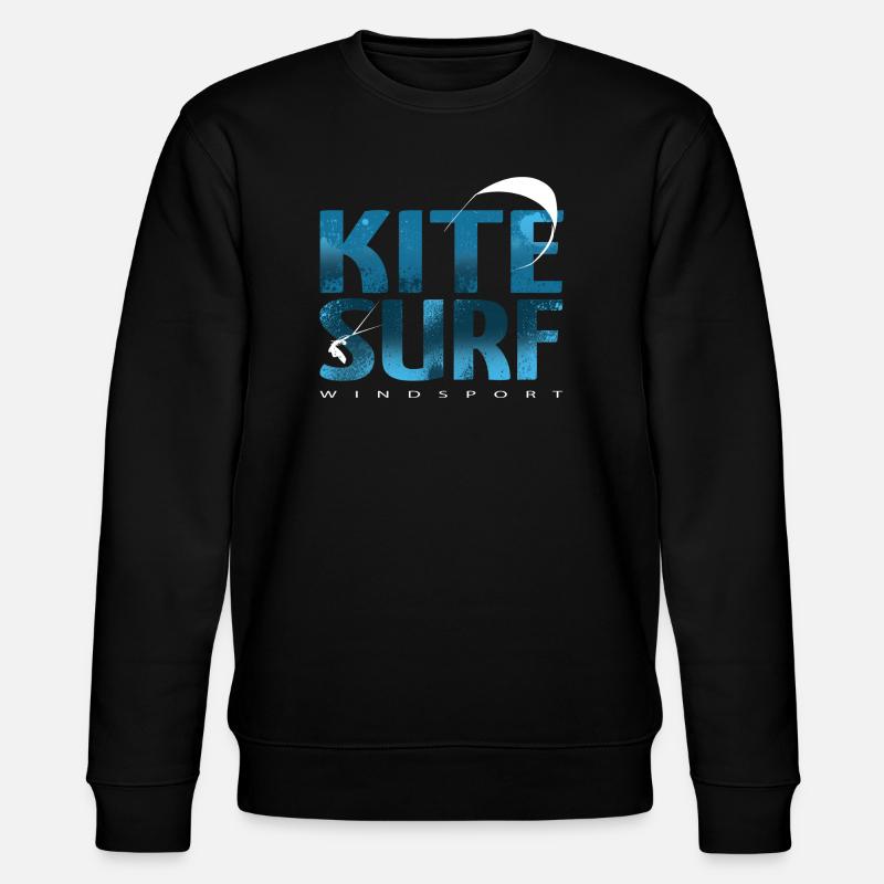 KITESURF 2021 blue - Stanley/Stella CHANGER Unisex Organic Sweatshirt - black