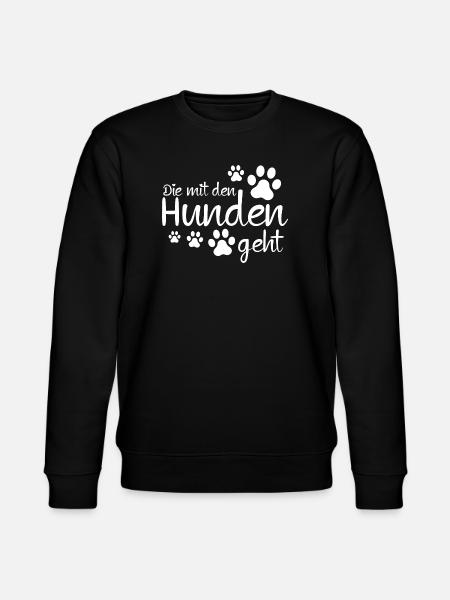 Die mit den Hunden geht - Stanley/Stella Unisex Bio-Sweatshirt CHANGER  - Schwarz