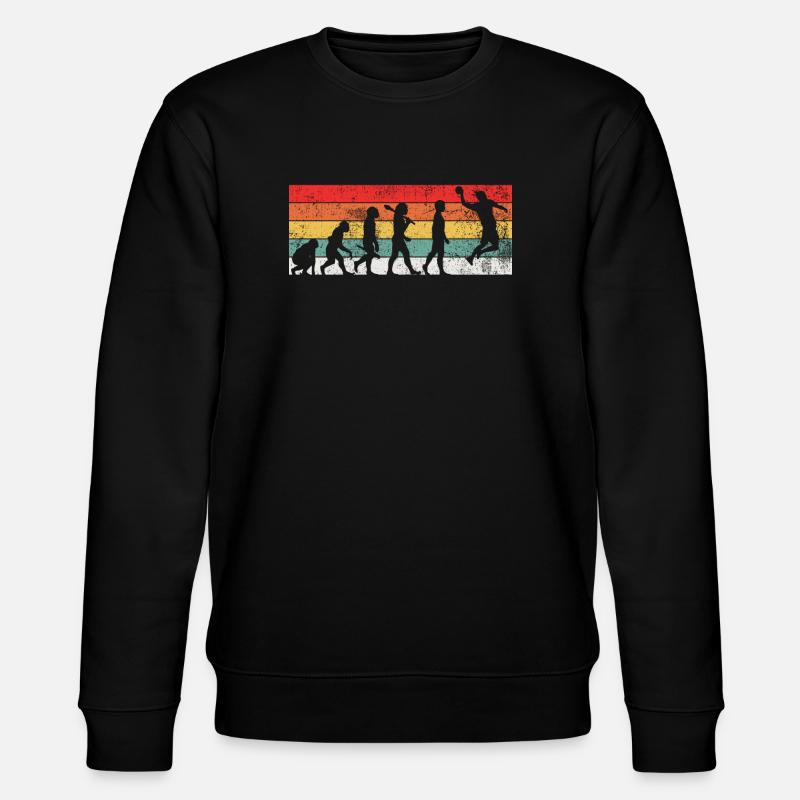 Handballer Handball Evolution - Stanley/Stella Unisex Bio-Sweatshirt CHANGER  - Schwarz