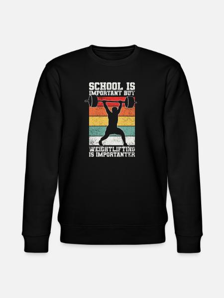 Gewichtheben - Stanley/Stella Unisex Bio-Sweatshirt CHANGER  - Schwarz