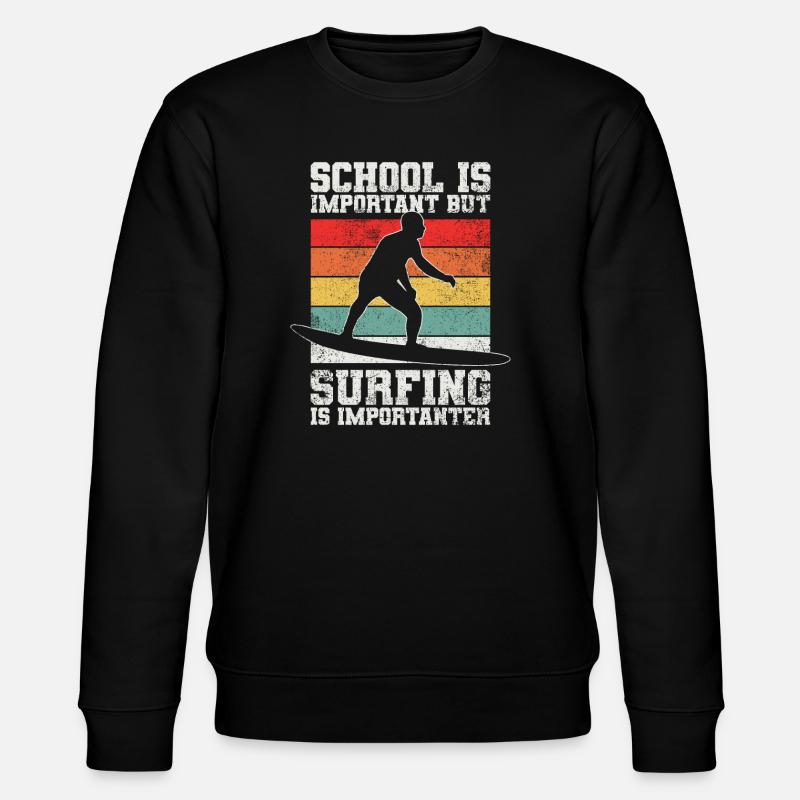 Surfen Surfer - Stanley/Stella Unisex Bio-Sweatshirt CHANGER - Schwarz