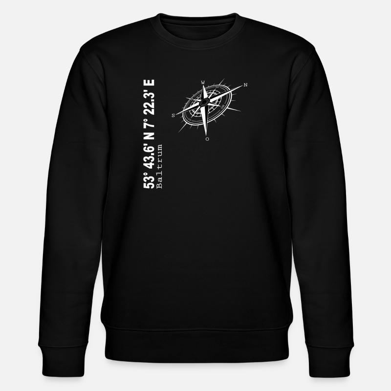 Baltrum - Stanley/Stella Unisex Bio-Sweatshirt CHANGER  - Schwarz