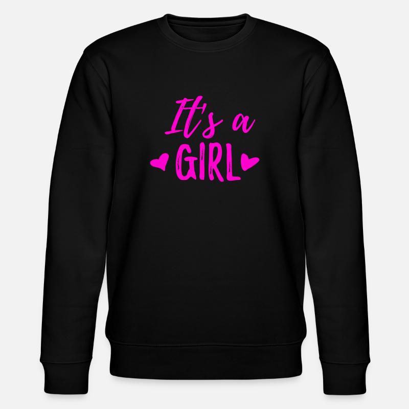 It's a girl - Stanley/Stella Unisex Bio-Sweatshirt CHANGER  - Schwarz