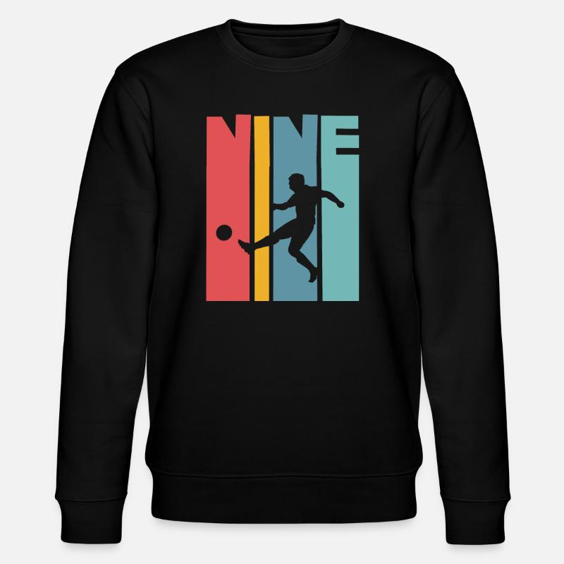 Football 9 ans d’anniversaire d’enfant - Sweat bio CHANGER Stanley/Stella Unisexe - noir