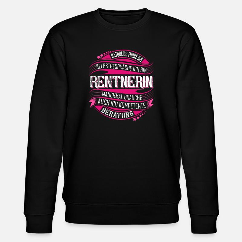 Rentnerin - Stanley/Stella Unisex Bio-Sweatshirt CHANGER  - Schwarz