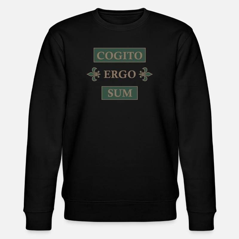 Cogito ergo sum - Stanley/Stella Unisex Bio-Sweatshirt CHANGER  - Schwarz