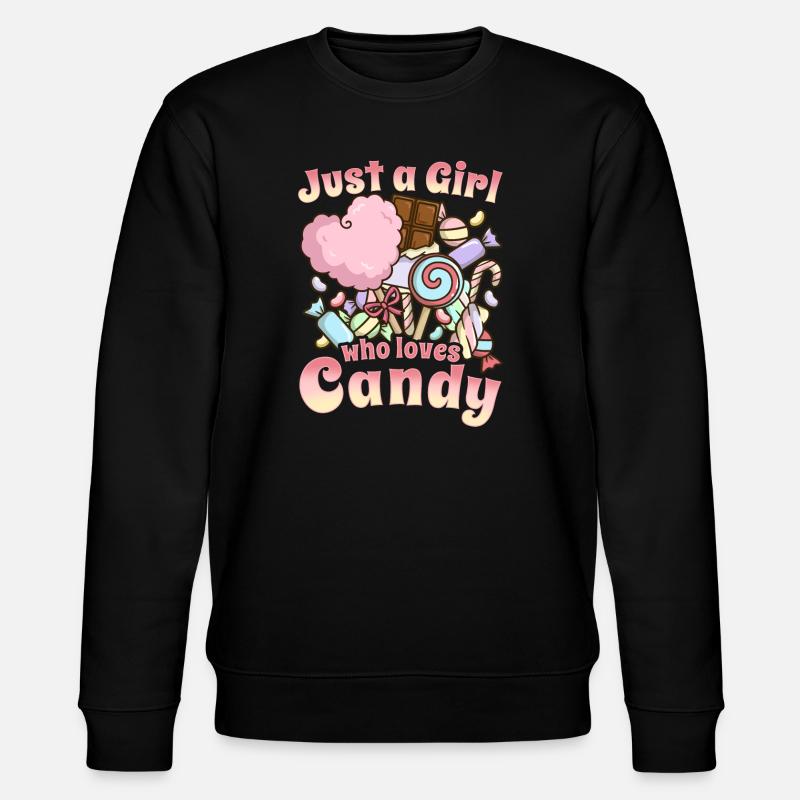 Süssigkeit Süßwaren - Stanley/Stella Unisex Bio-Sweatshirt CHANGER  - Schwarz