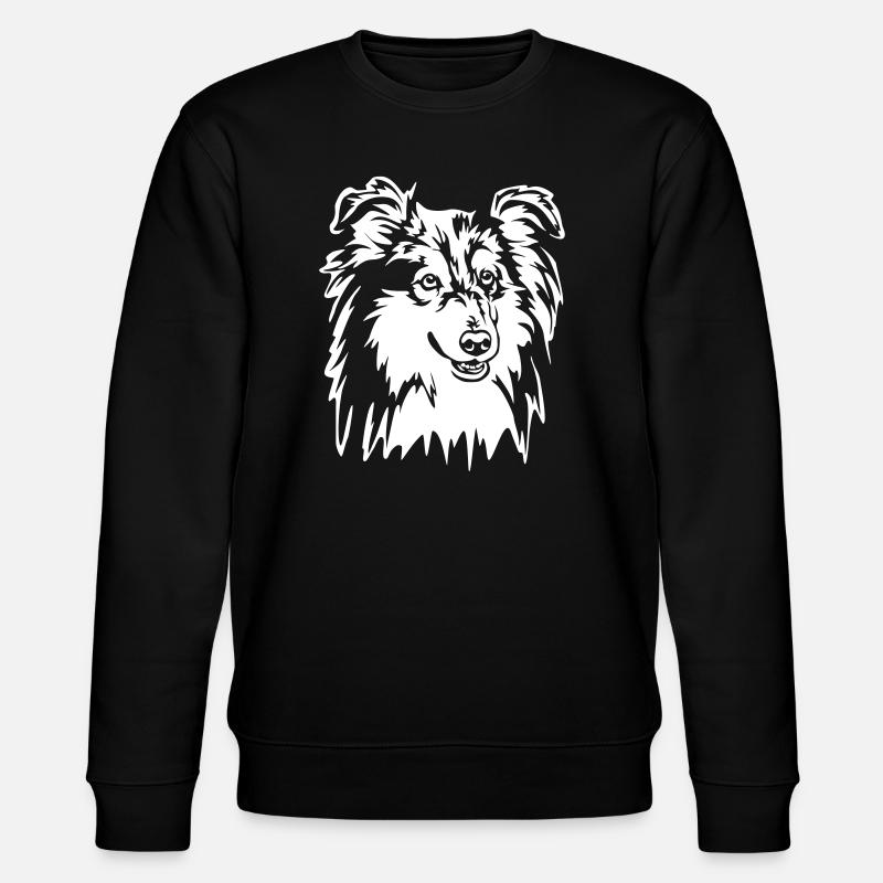 Sheltie Head « Black Edition » - Sweat bio CHANGER Stanley/Stella Unisexe - noir