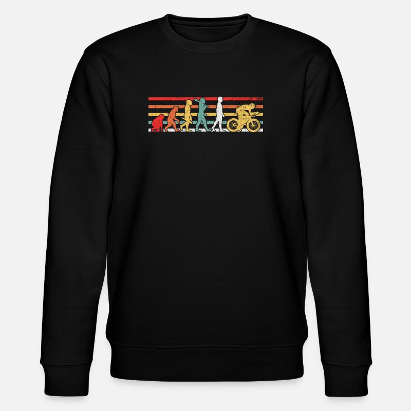 Radfahren Radfahrer - Stanley/Stella Unisex Bio-Sweatshirt CHANGER  - Schwarz