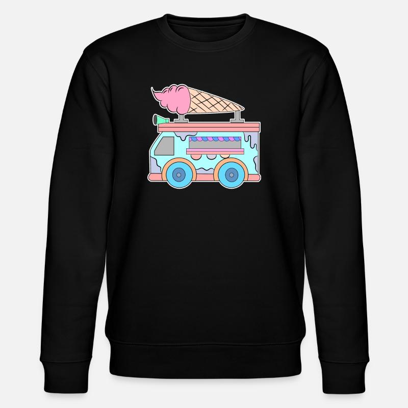 Crème glacée pour enfants - Sweat bio CHANGER Stanley/Stella Unisexe - noir