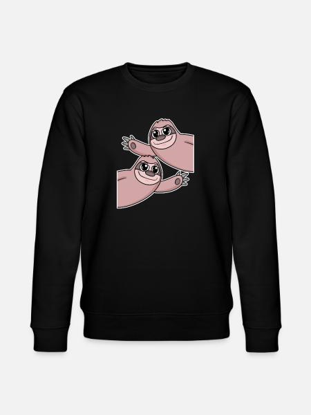 Sloth Sloths - Stanley/Stella CHANGER Unisex Organic Sweatshirt - black