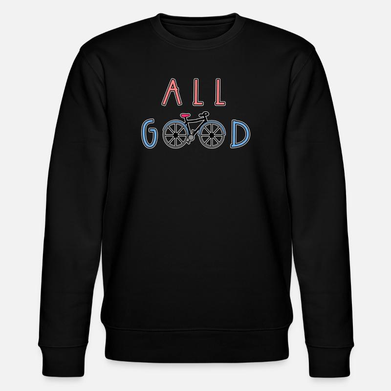Biker Bicycle Biker Statement - Stanley/Stella CHANGER Unisex Organic Sweatshirt - black