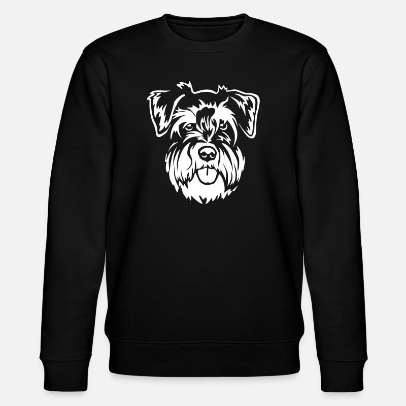 Tête Schnauzer miniature « Black Edition » - Sweat bio CHANGER Stanley/Stella Unisexe - noir