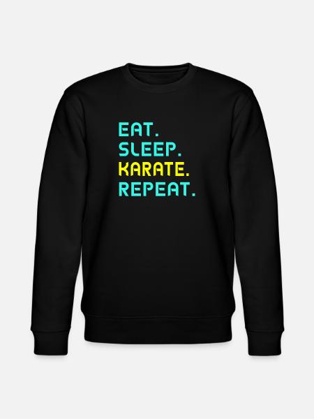 Eat. Sleep. karate. Repeat. - Stanley/Stella CHANGER Unisex Organic Sweatshirt - black