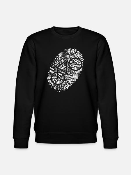 Bicycle Fingerprint - Stanley/Stella CHANGER Unisex Organic Sweatshirt - black