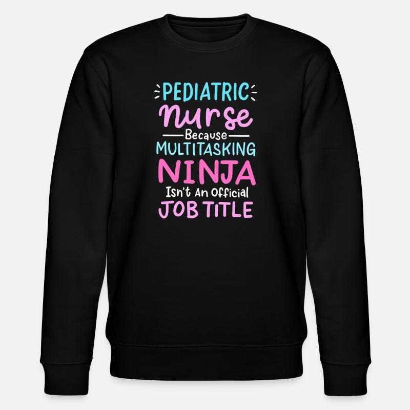 Kinderkrankenschwester - Stanley/Stella Unisex Bio-Sweatshirt CHANGER  - Schwarz