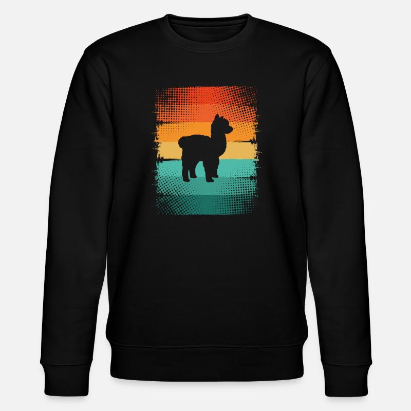 Alpaka - Stanley/Stella Unisex Bio-Sweatshirt CHANGER  - Schwarz