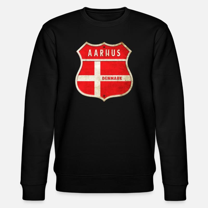 Aarhus Danemark Armoiries Drapeaux Design - Sweat bio CHANGER Stanley/Stella Unisexe - noir