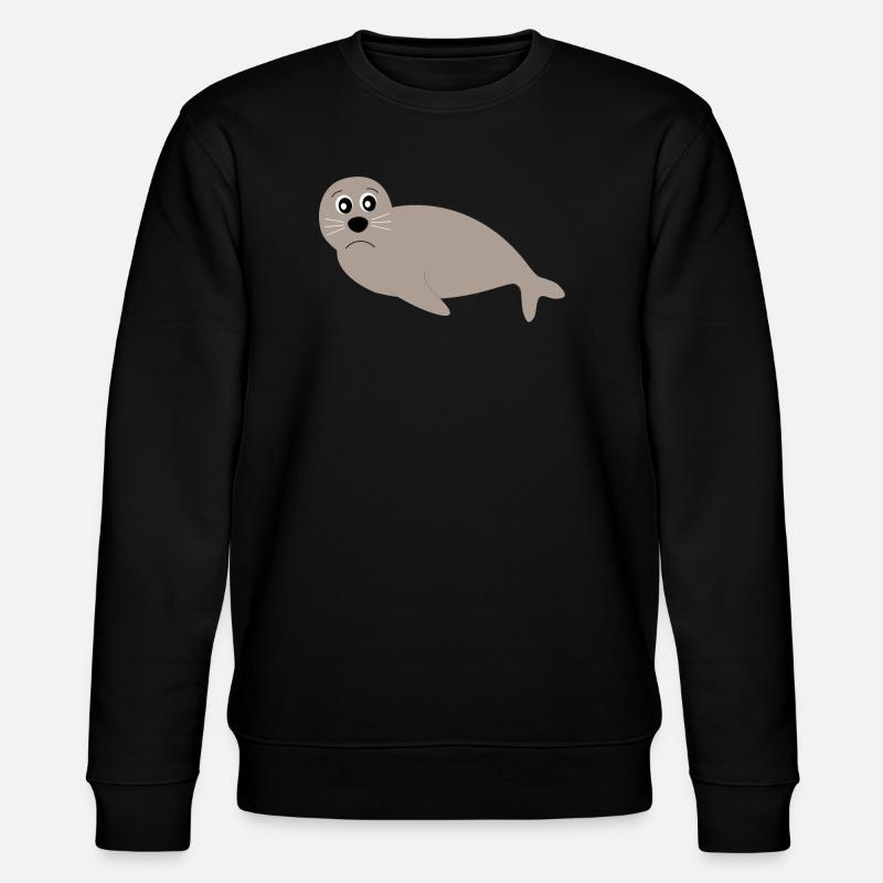 phoques phoques phoques animaux - Sweat bio CHANGER Stanley/Stella Unisexe - noir