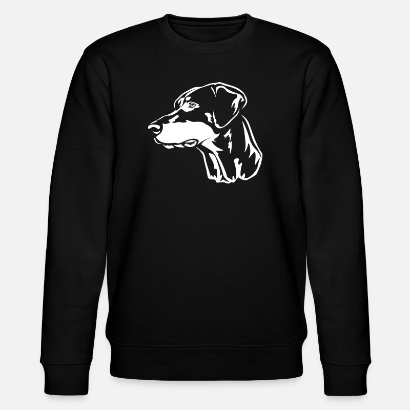 Dobermann Kopf "Black Edition" - Stanley/Stella Unisex Bio-Sweatshirt CHANGER  - Schwarz