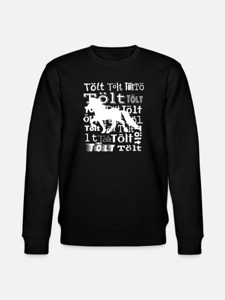 Edles Islandpferd Tölt Statement - Stanley/Stella Unisex Bio-Sweatshirt CHANGER  - Schwarz