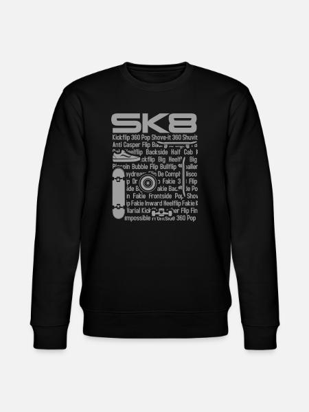 SK8 Schlittschuh - Stanley/Stella Unisex Bio-Sweatshirt CHANGER - Schwarz