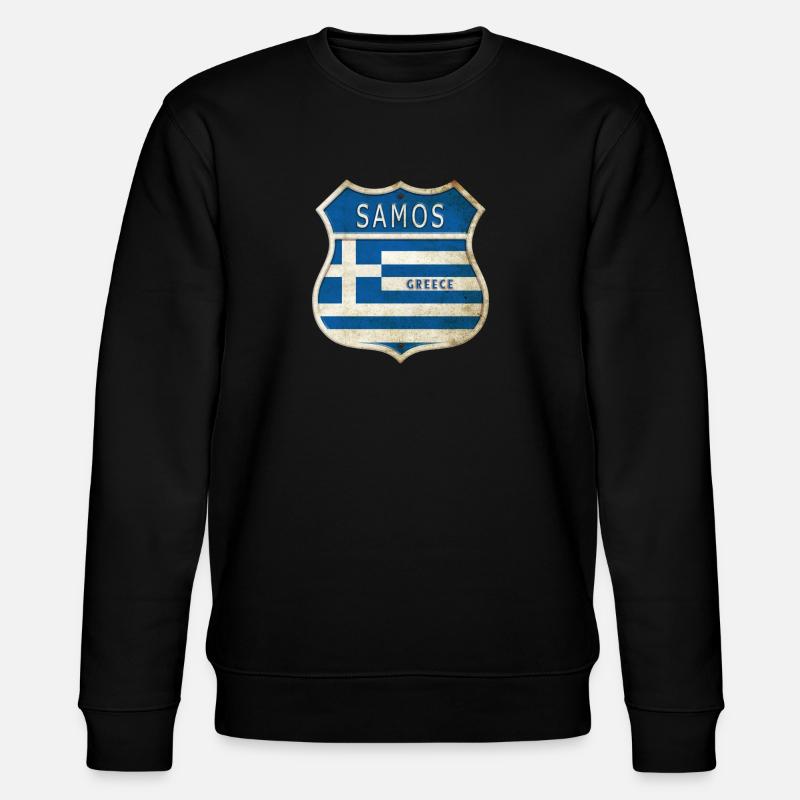 Samos Grèce Armoiries Drapeaux Design - Sweat bio CHANGER Stanley/Stella Unisexe - noir