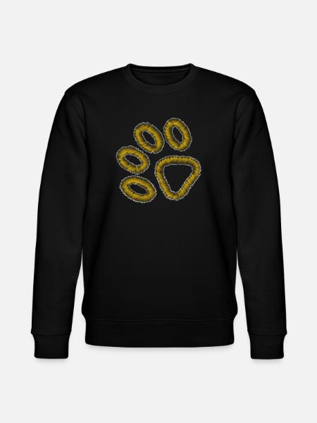 golden tiger paw - Stanley/Stella CHANGER Unisex Organic Sweatshirt - black