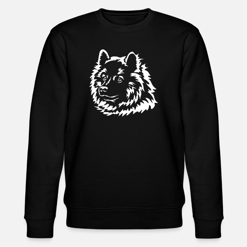Eurasier Head "Black Edition" - Stanley/Stella CHANGER Unisex Organic Sweatshirt - black