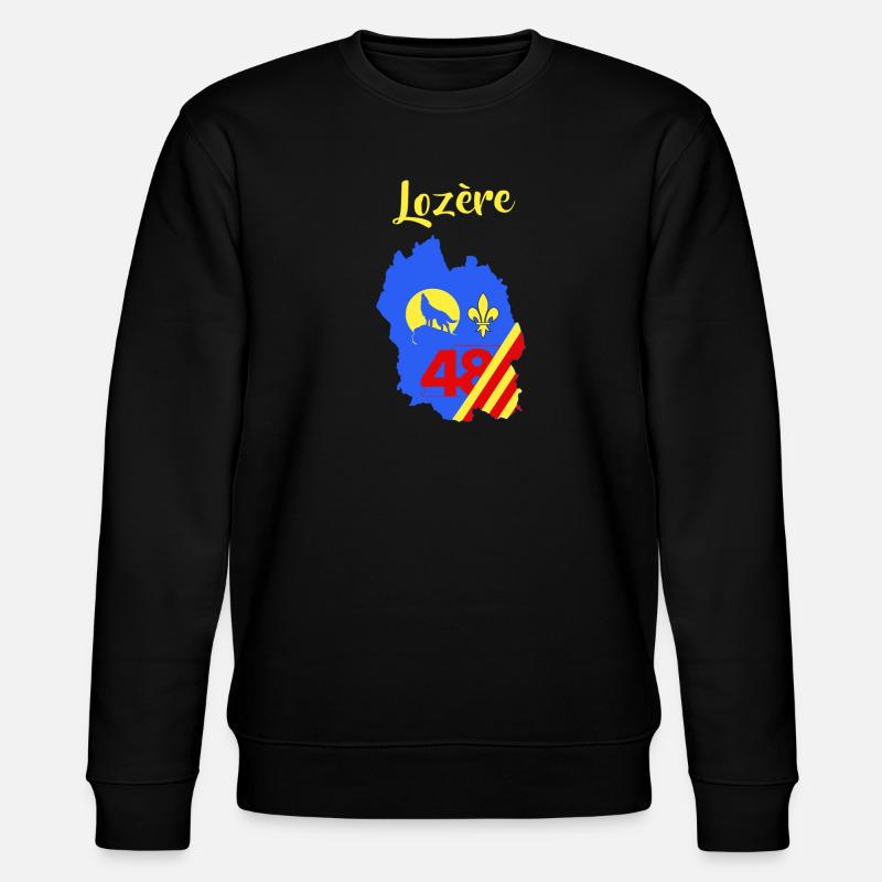 Lozère - Stanley/Stella Unisex Bio-Sweatshirt CHANGER  - Schwarz